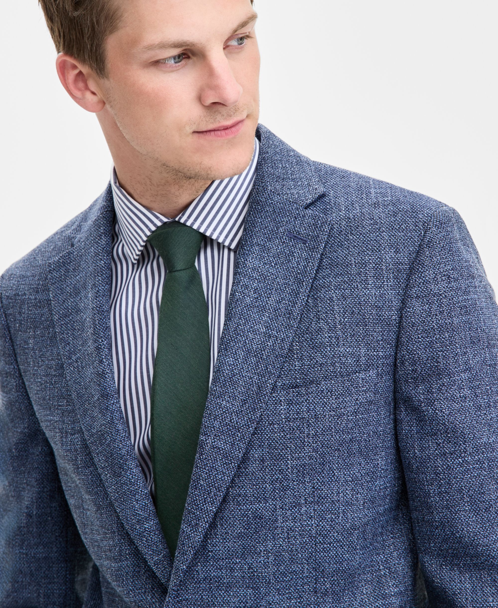 Tommy Hilfiger Men's Modern-Fit Textured Blue Sport Coat - BLUE