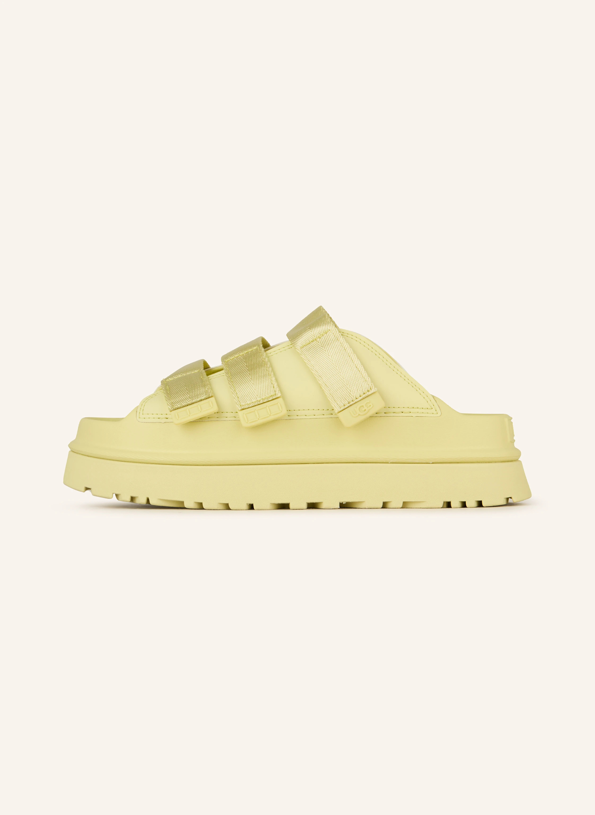 UGG Plateau-Pantoletten GOLDENGLOW – HELLGELB