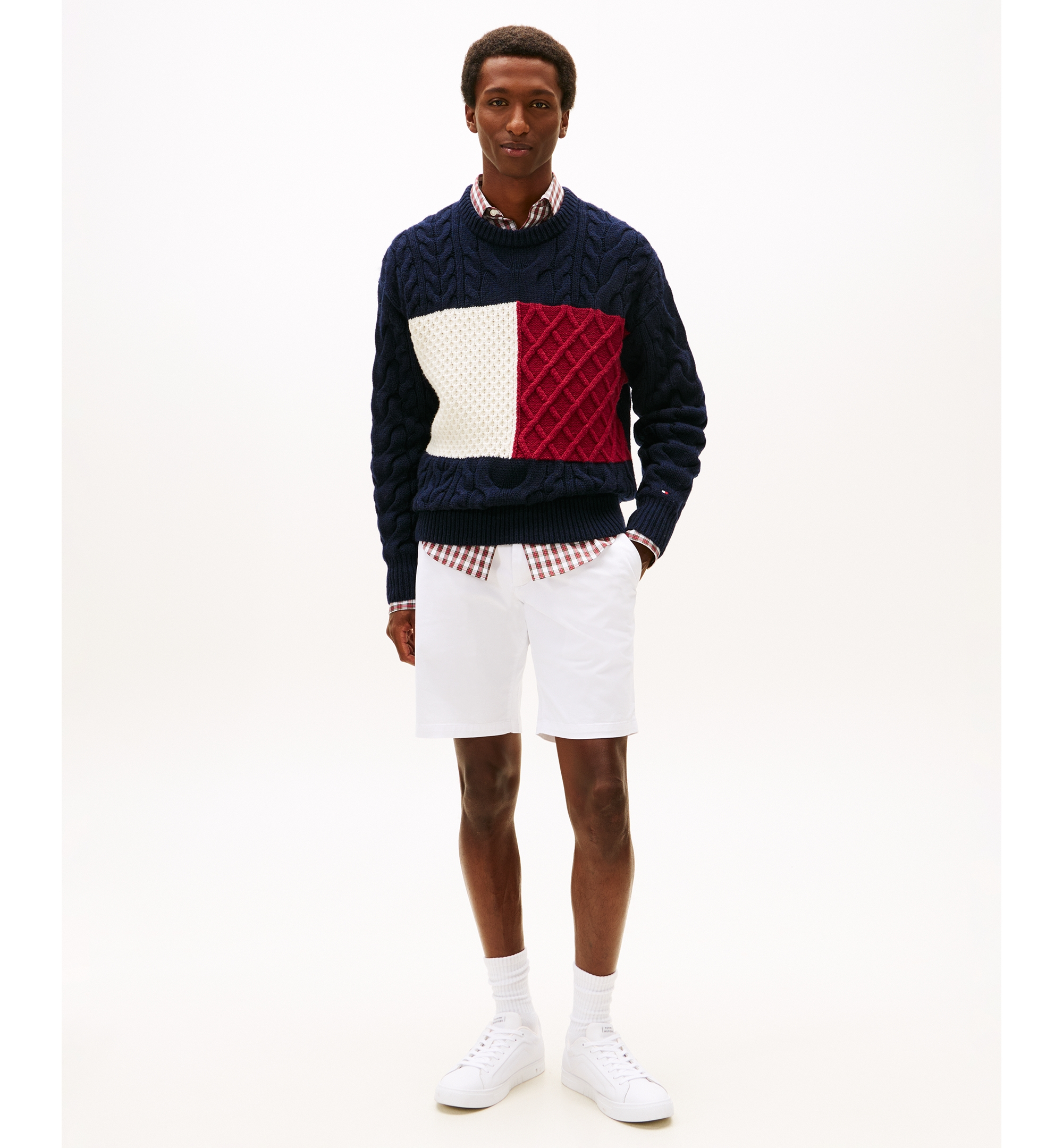 Tommy Hilfiger Men's Brooklyn 1985 9" Shorts - Optic White