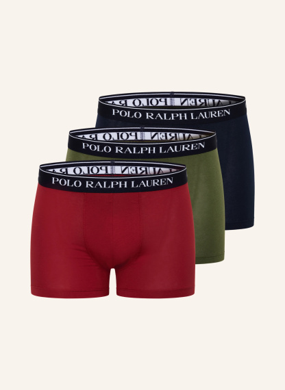 POLO RALPH LAUREN 3er-Pack Boxershorts – DUNKELBLAU / DUNKELROT / OLIV