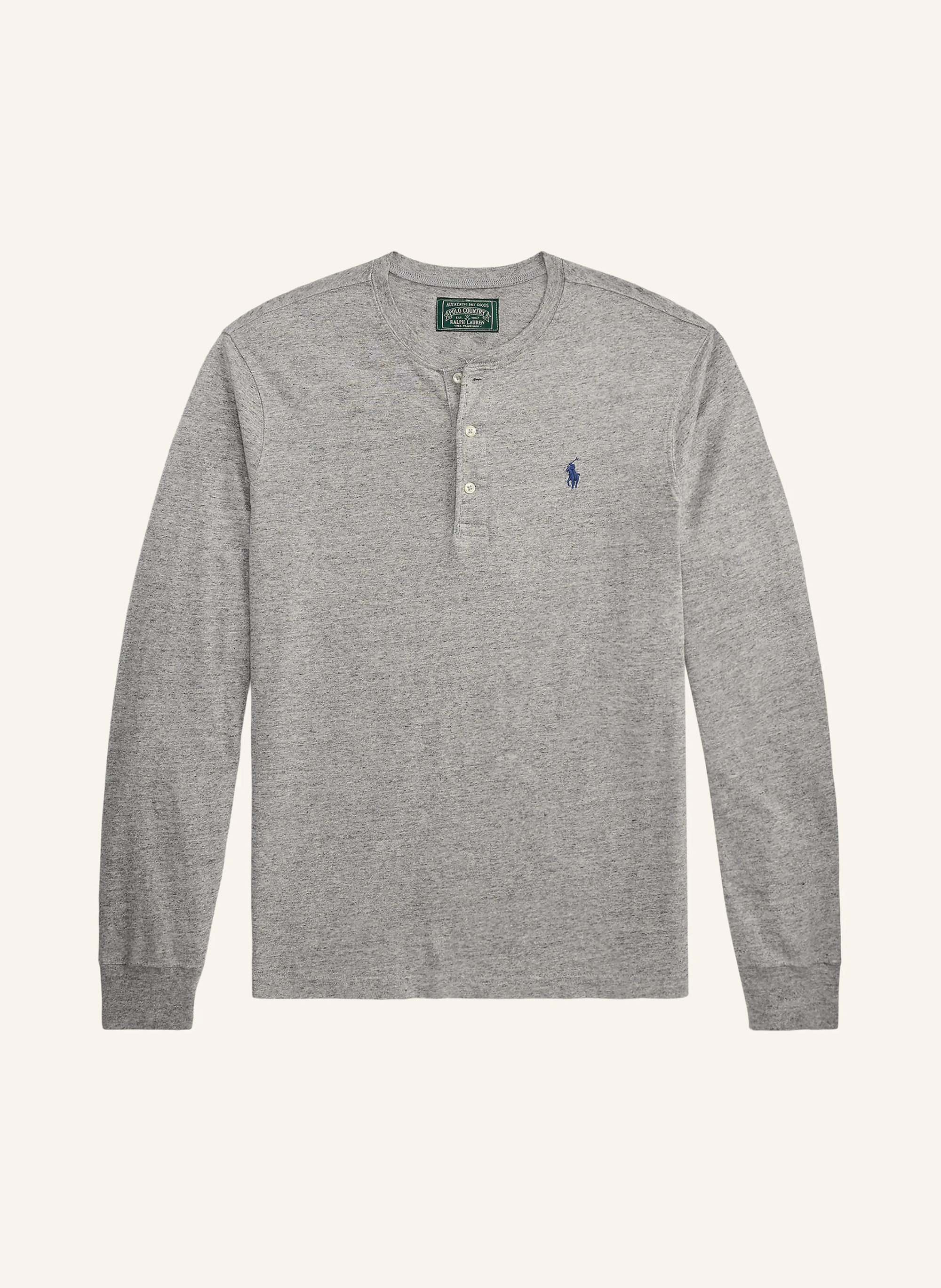 POLO RALPH LAUREN Henley-Shirt – GRAU