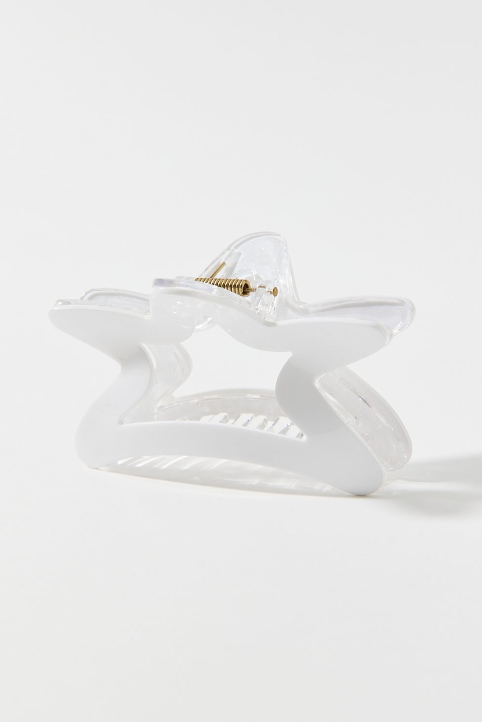 Star Resin Claw Clip - White