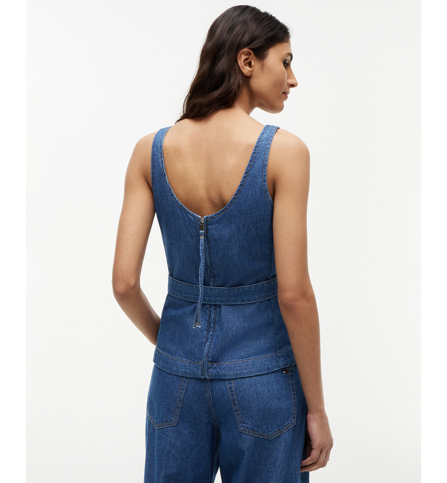 Tommy Hilfiger Women's Belted Sleeveless Top - Tory Mid