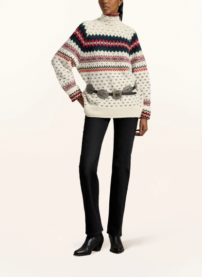 POLO RALPH LAUREN Pullover – CREME / ROT / DUNKELGRÜN