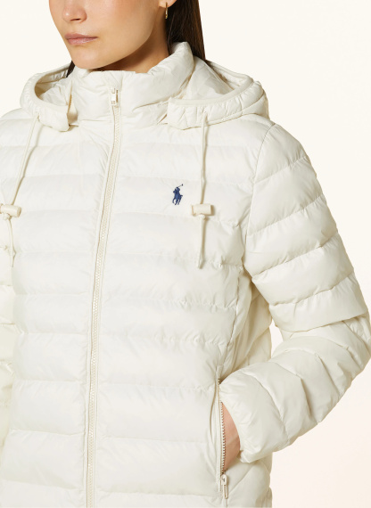 POLO RALPH LAUREN Steppjacke mit abnehmbarer Kapuze – CREME