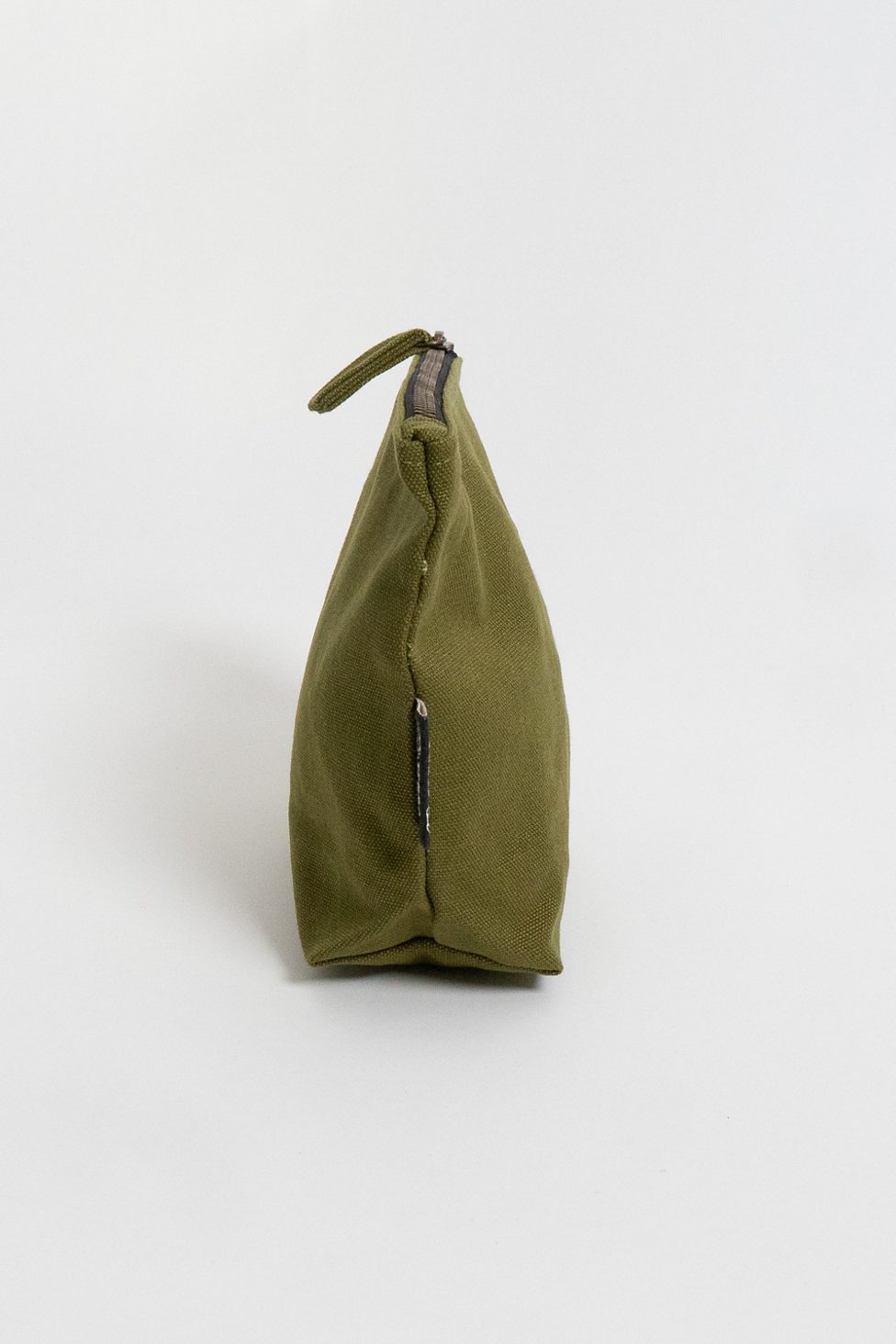 Terra Thread Organic Cotton Canvas Zippered Pouch - Olive