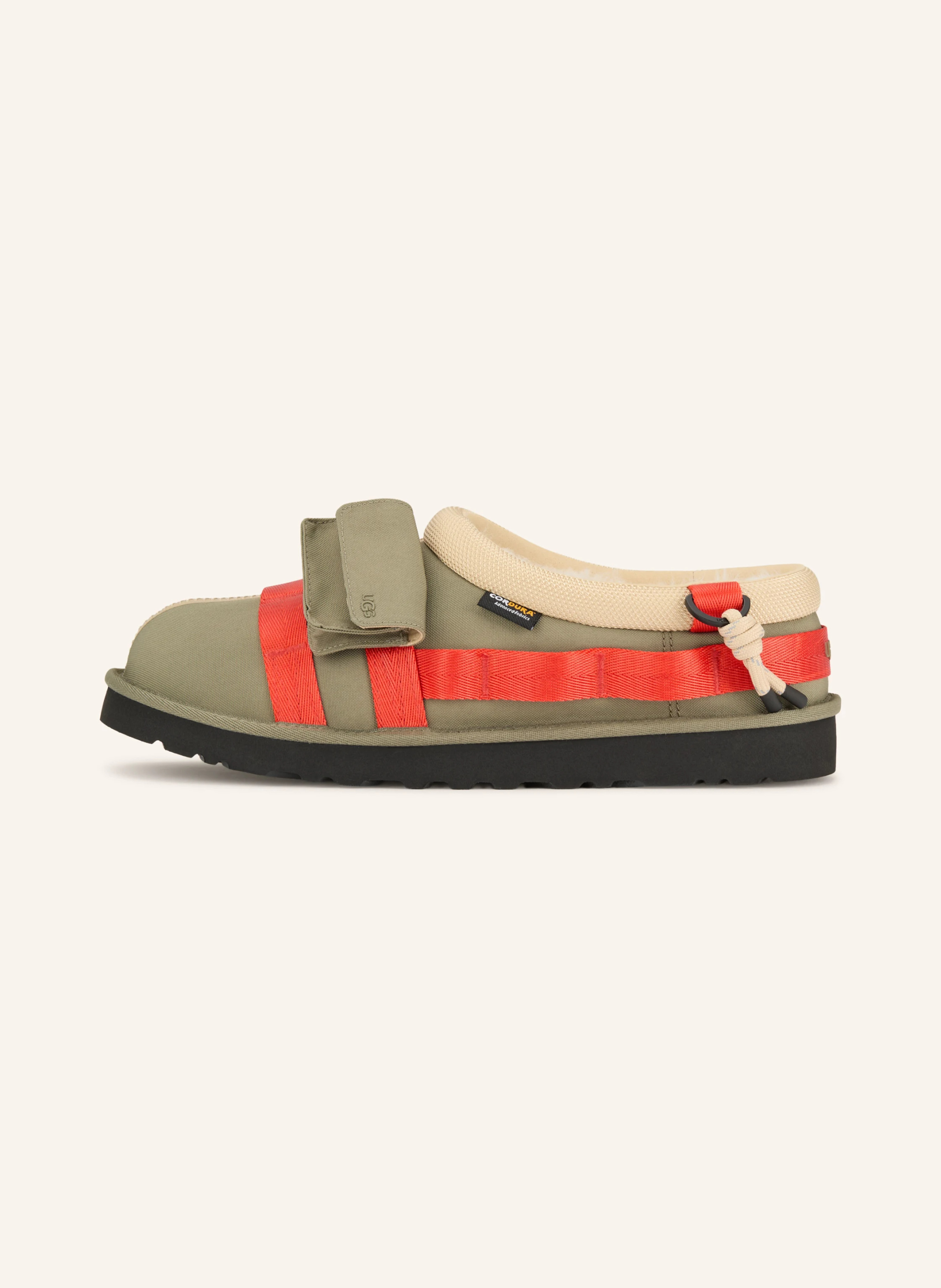 UGG Slipper TASMAN WILDWOOD – GRAU / HELLBRAUN / ROT