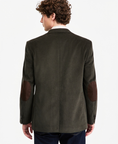 Tommy Hilfiger Men's Modern-Fit Corduroy Sport Coat - Olive