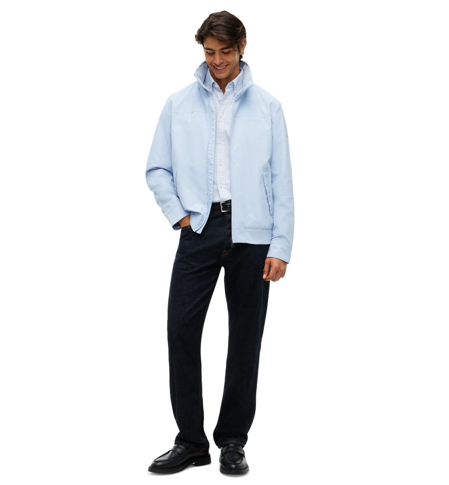 Tommy Hilfiger Men's Regatta Water Resistant Jacket - Sky Blue
