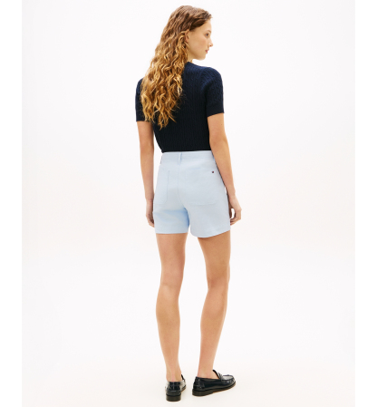 Tommy Hilfiger Women's Twill Patch Pocket Shorts - Breezy Blue