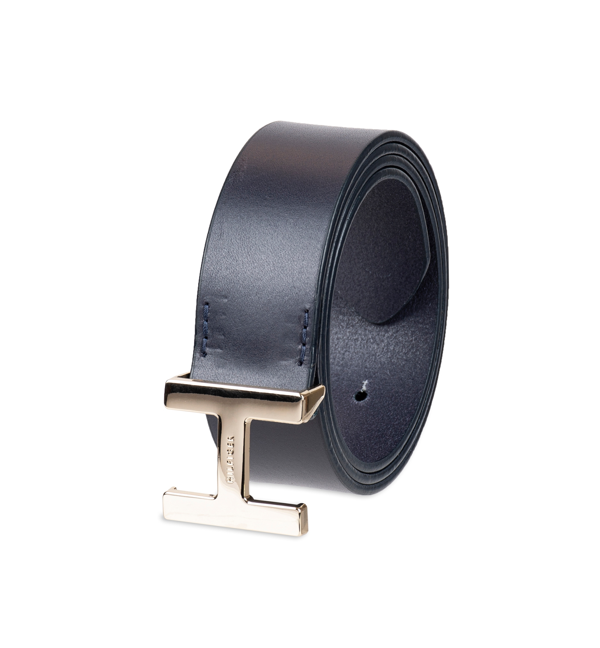 Tommy Hilfiger Women's H Monogram Buckle Belt - Navy