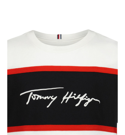 Tommy Hilfiger Boys' 2T-7 Color-Block Short-Sleeve T-Shirt - White/Header
