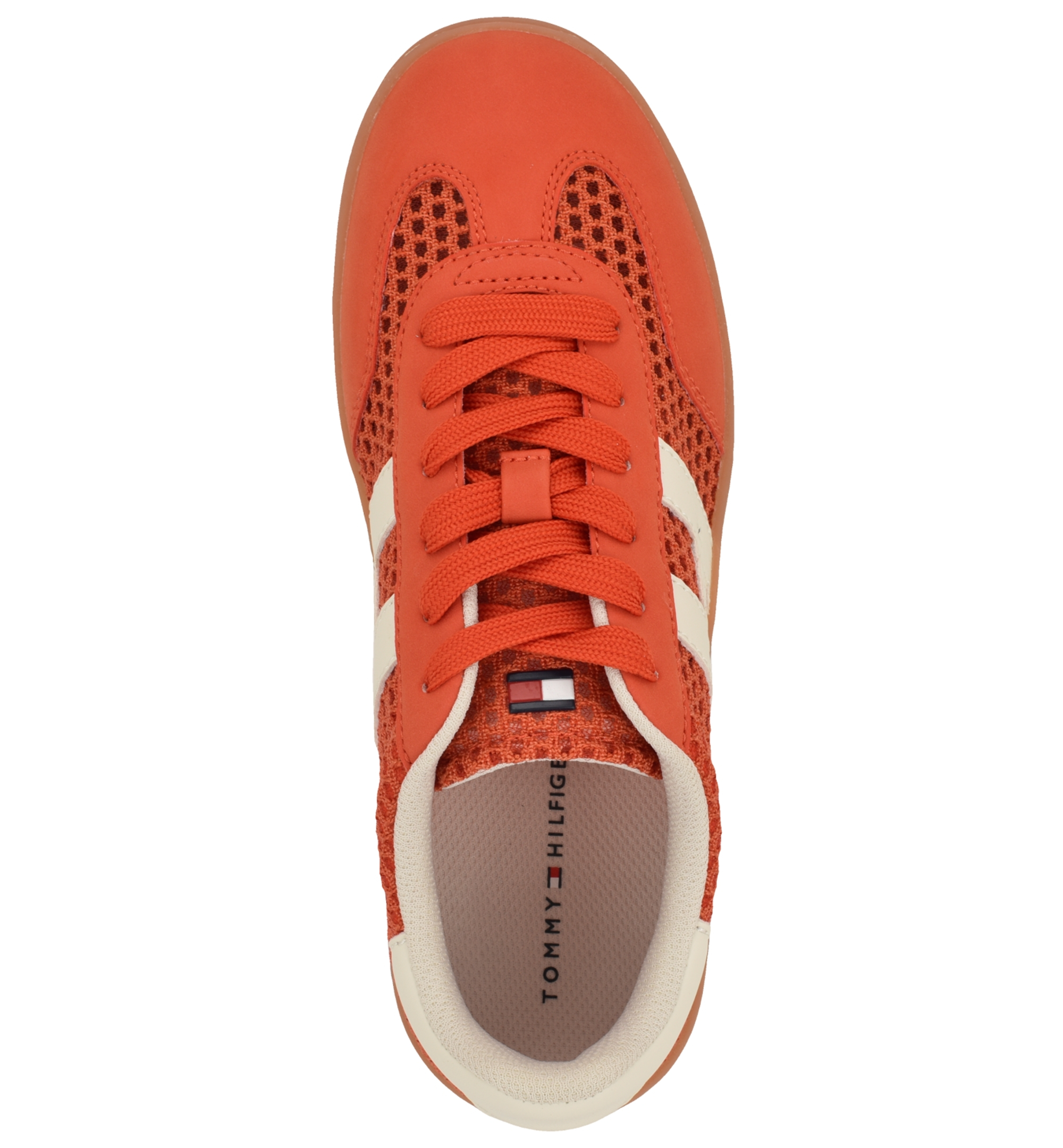 Tommy Hilfiger Women's Maisie Low Profile Lace-Up Sneakers - Orange