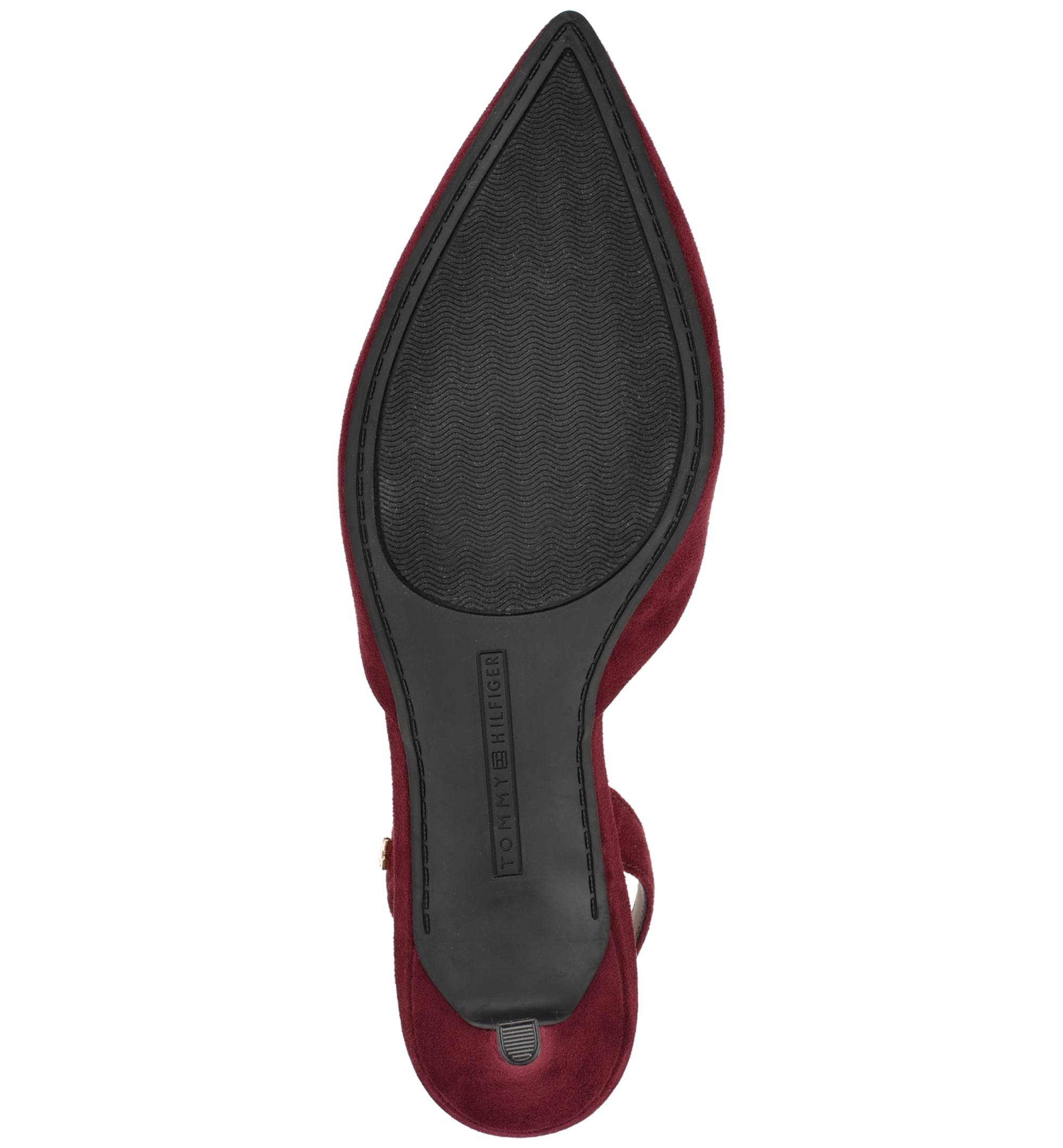 Tommy Hilfiger Women's Tanna Kitten Heel Slingback Dress Pumps - Dark Red