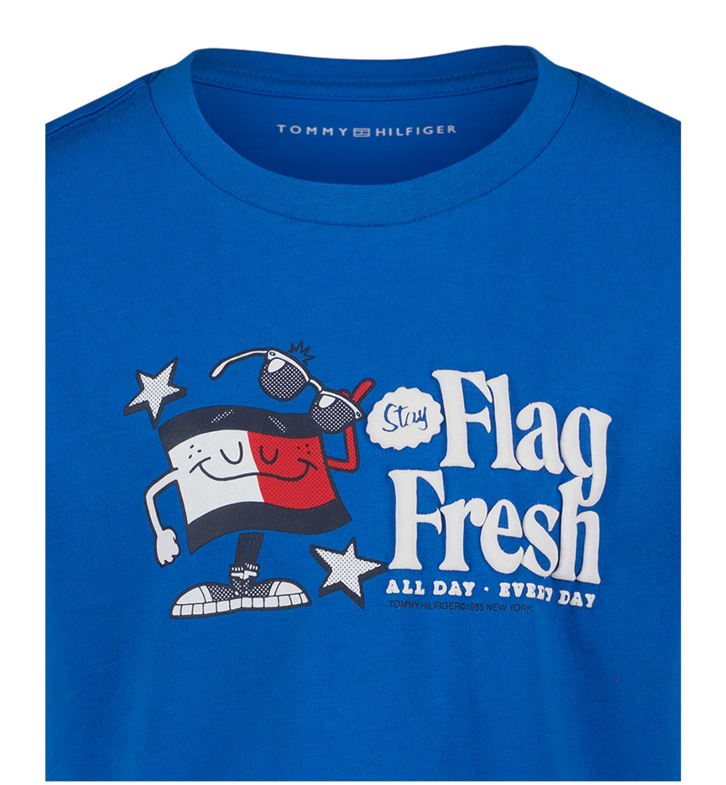 Tommy Hilfiger Boys' 2T-7 Flag Fresh Short-Sleeve T-Shirt - Strong Blue