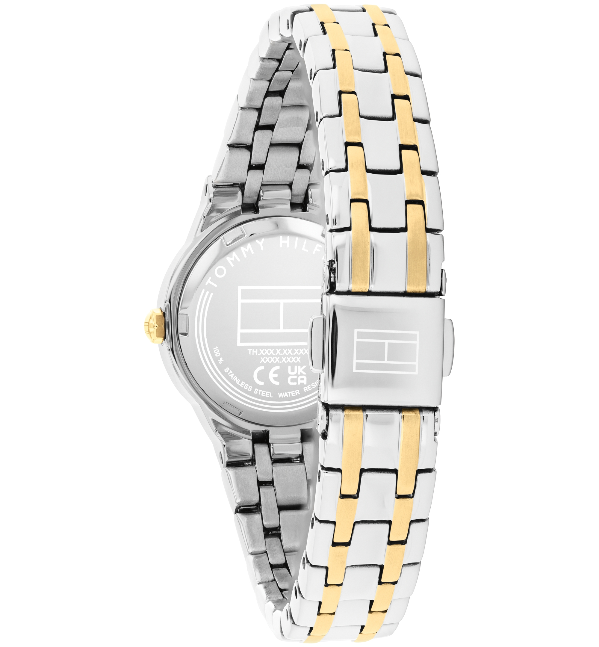 Tommy Hilfiger Women's Quartz Two Tone Stainless Steel Bracelet Watch, 25mm - Two Tone