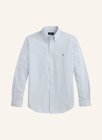 POLO RALPH LAUREN Hemd OXFORD Slim Fit – WEISS / BLAU