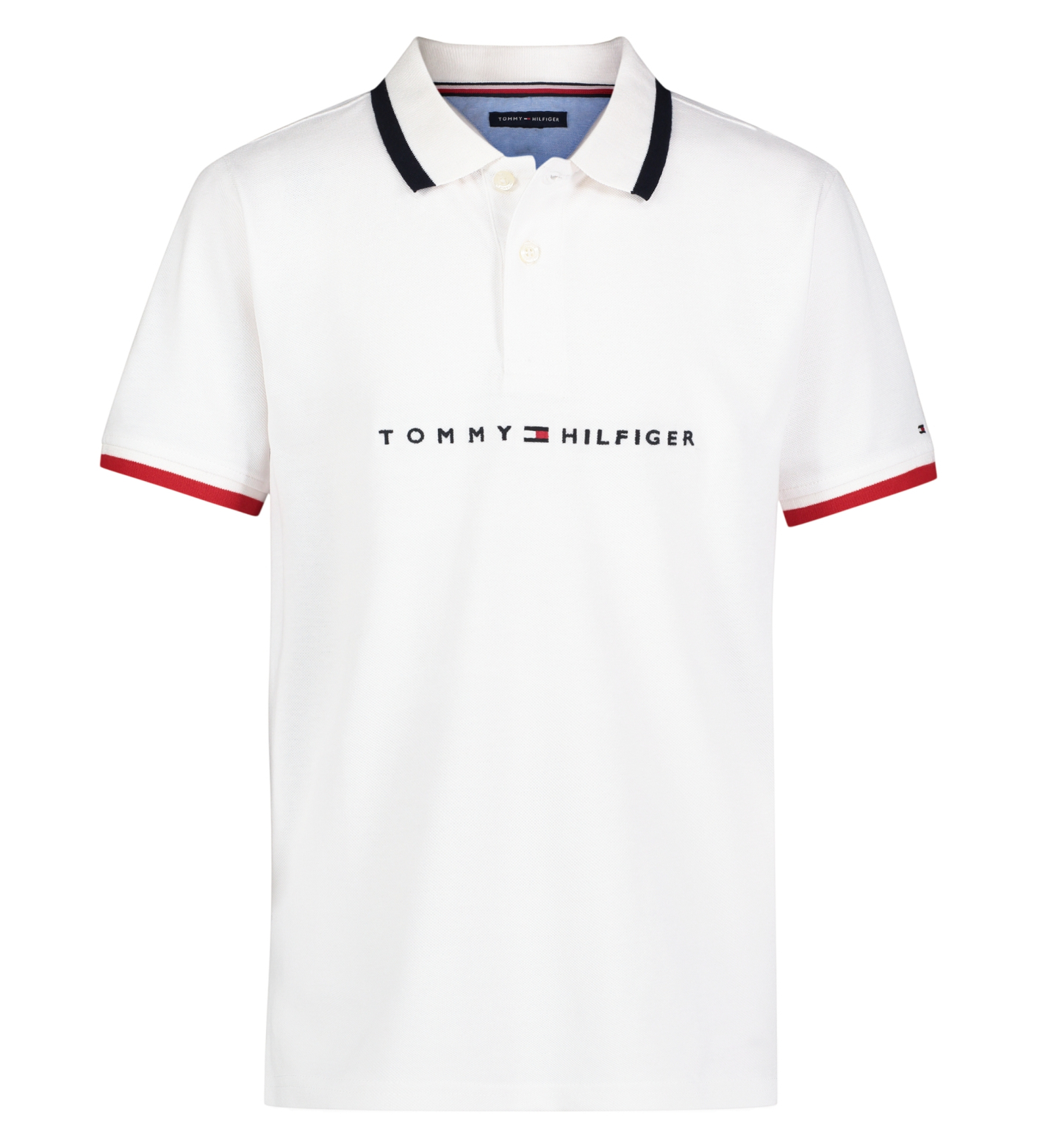 Tommy Hilfiger Boys' 2T-7 Tomas Short-Sleeve Tipped Polo Shirt - Fresh White