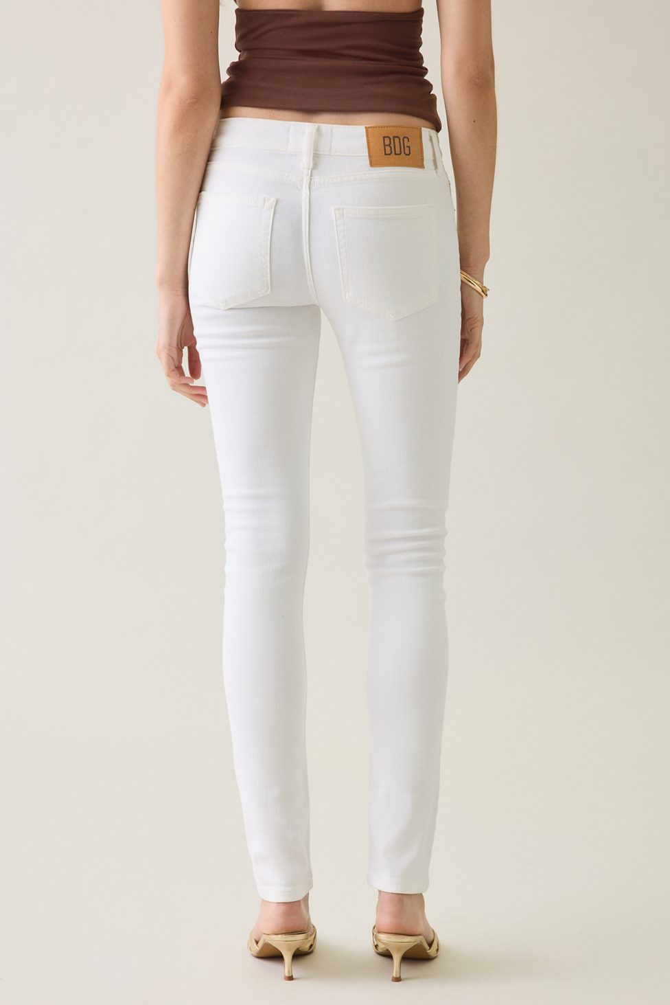 BDG Skylar Low-Rise Skinny Jeans - White