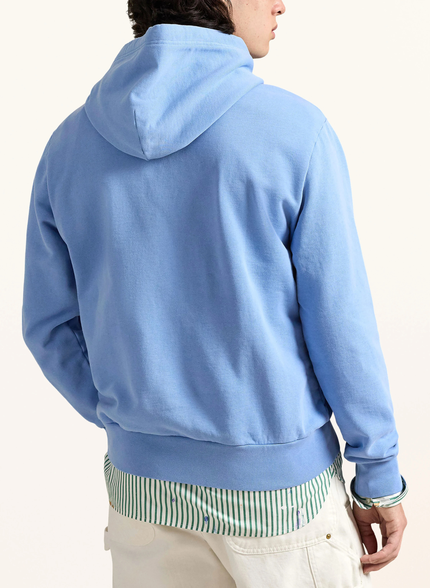 POLO RALPH LAUREN Hoodie – HELLBLAU / WEISS