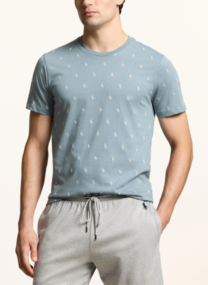 POLO RALPH LAUREN Lounge-Shirt – BLAUGRAU / WEISS