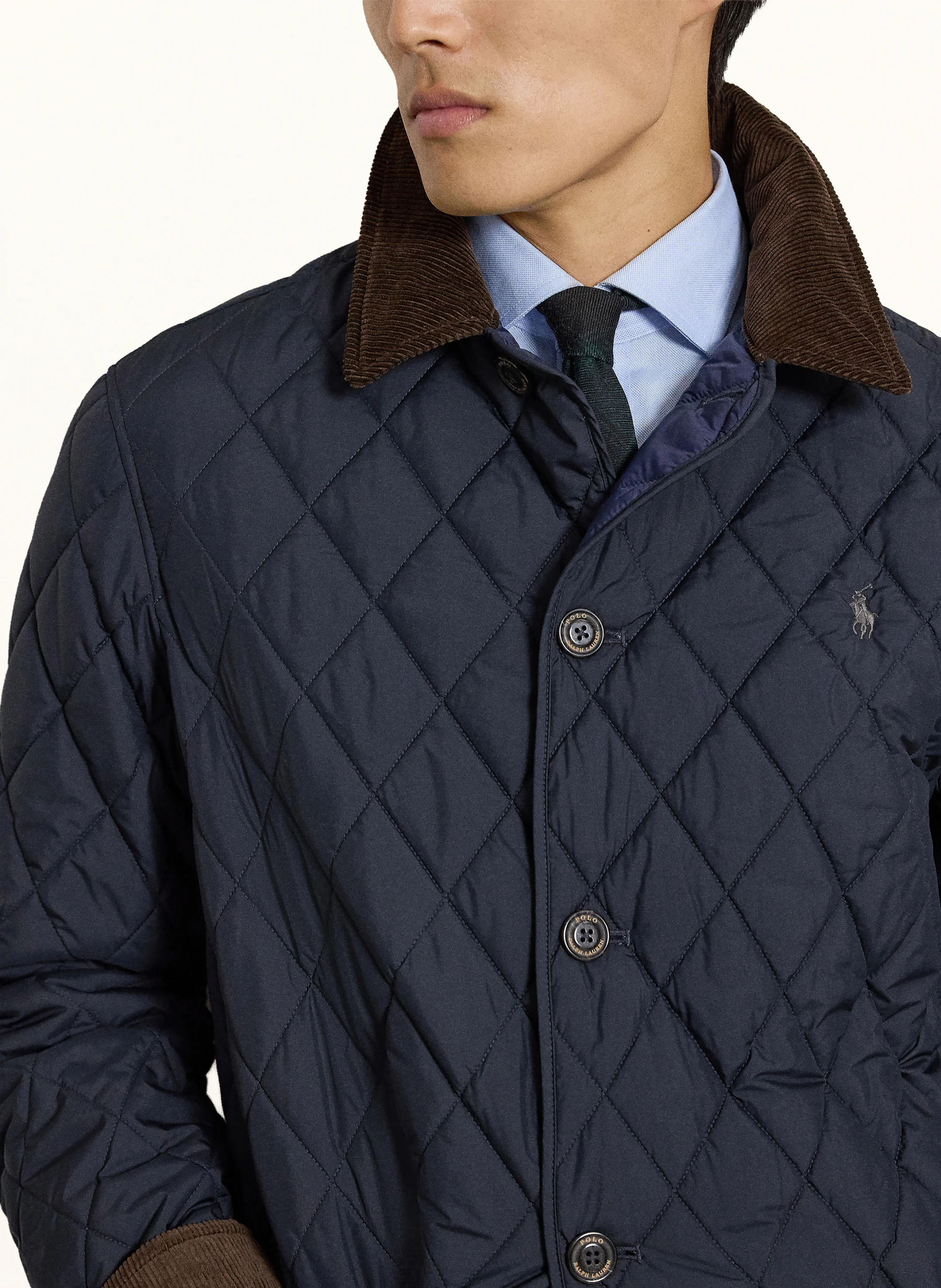 POLO RALPH LAUREN Steppjacke – DUNKELBLAU / DUNKELBRAUN