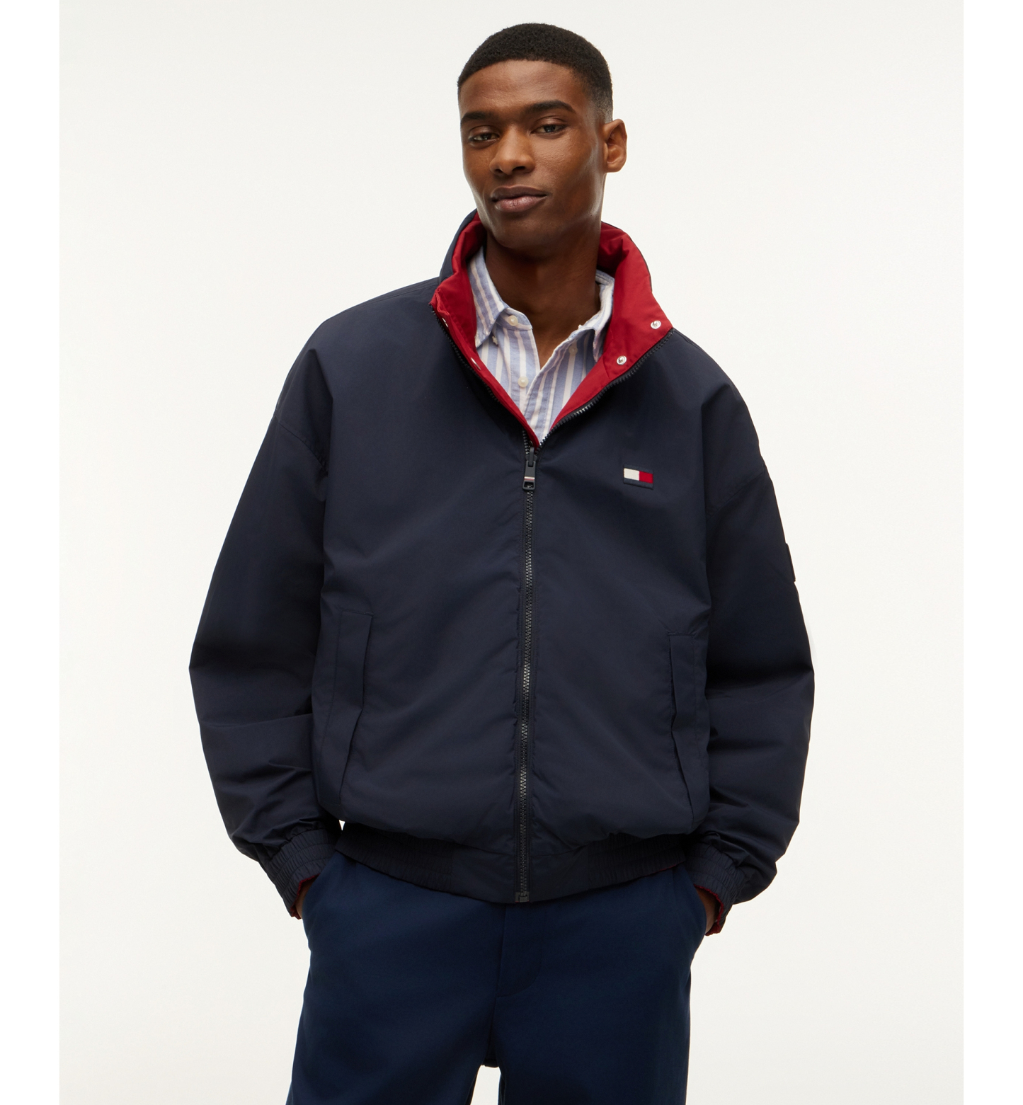 Tommy Hilfiger Men's RWB Reversible Regatta Jacket - Regatta Red