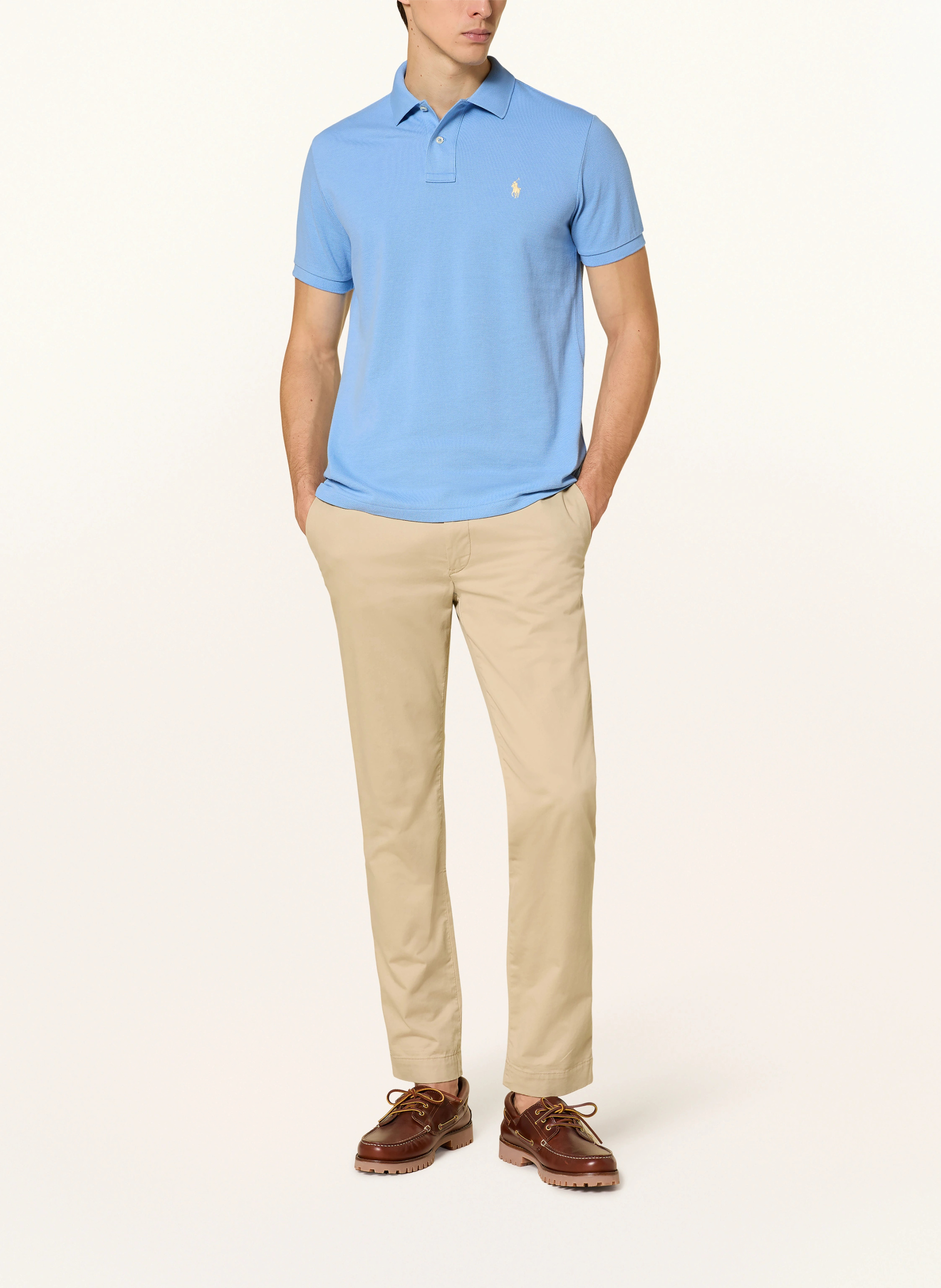POLO RALPH LAUREN Piqué-Poloshirt Custom Slim Fit – HELLBLAU (1)