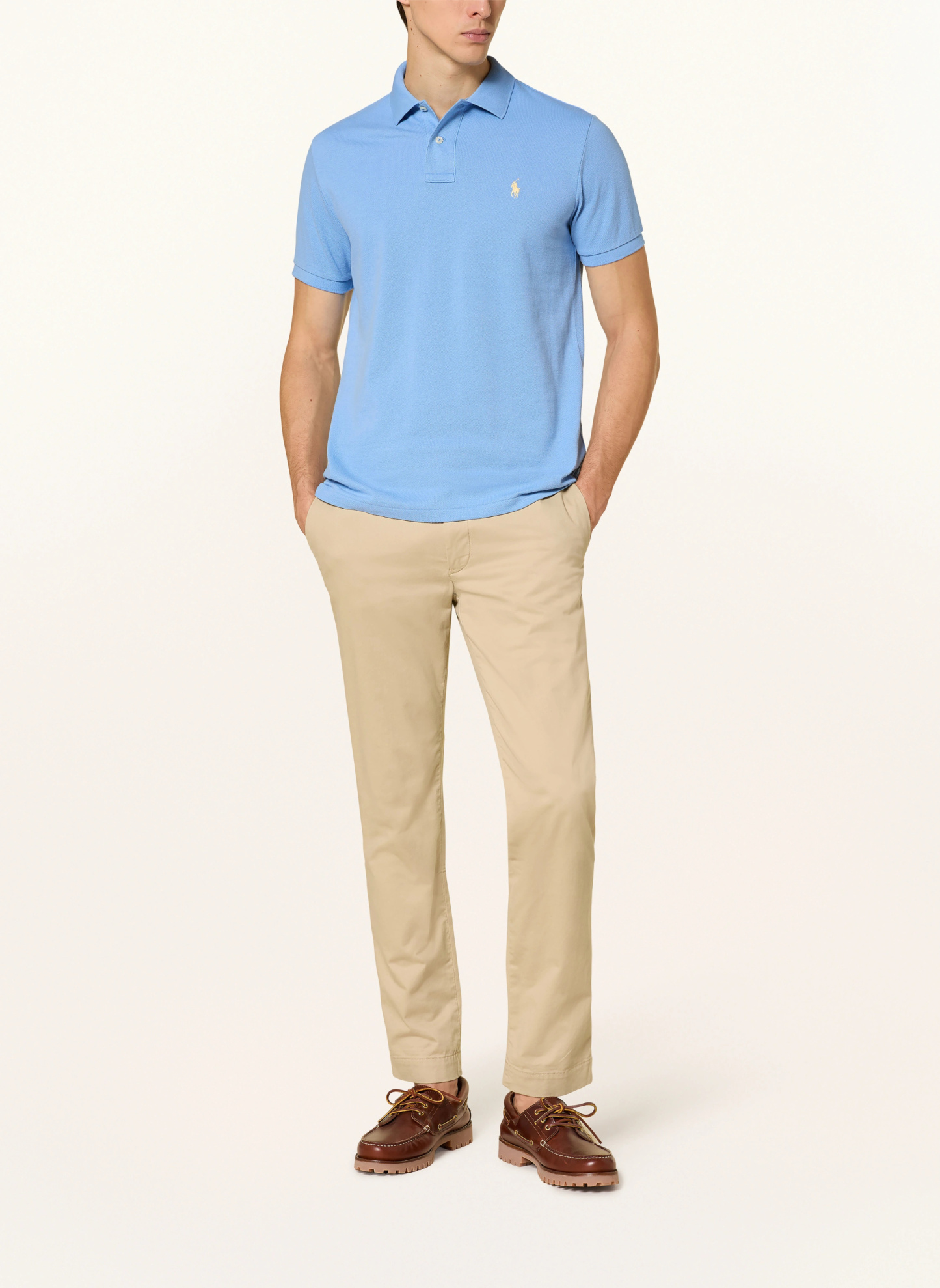 POLO RALPH LAUREN Piqué-Poloshirt Custom Slim Fit – HELLBLAU (1)