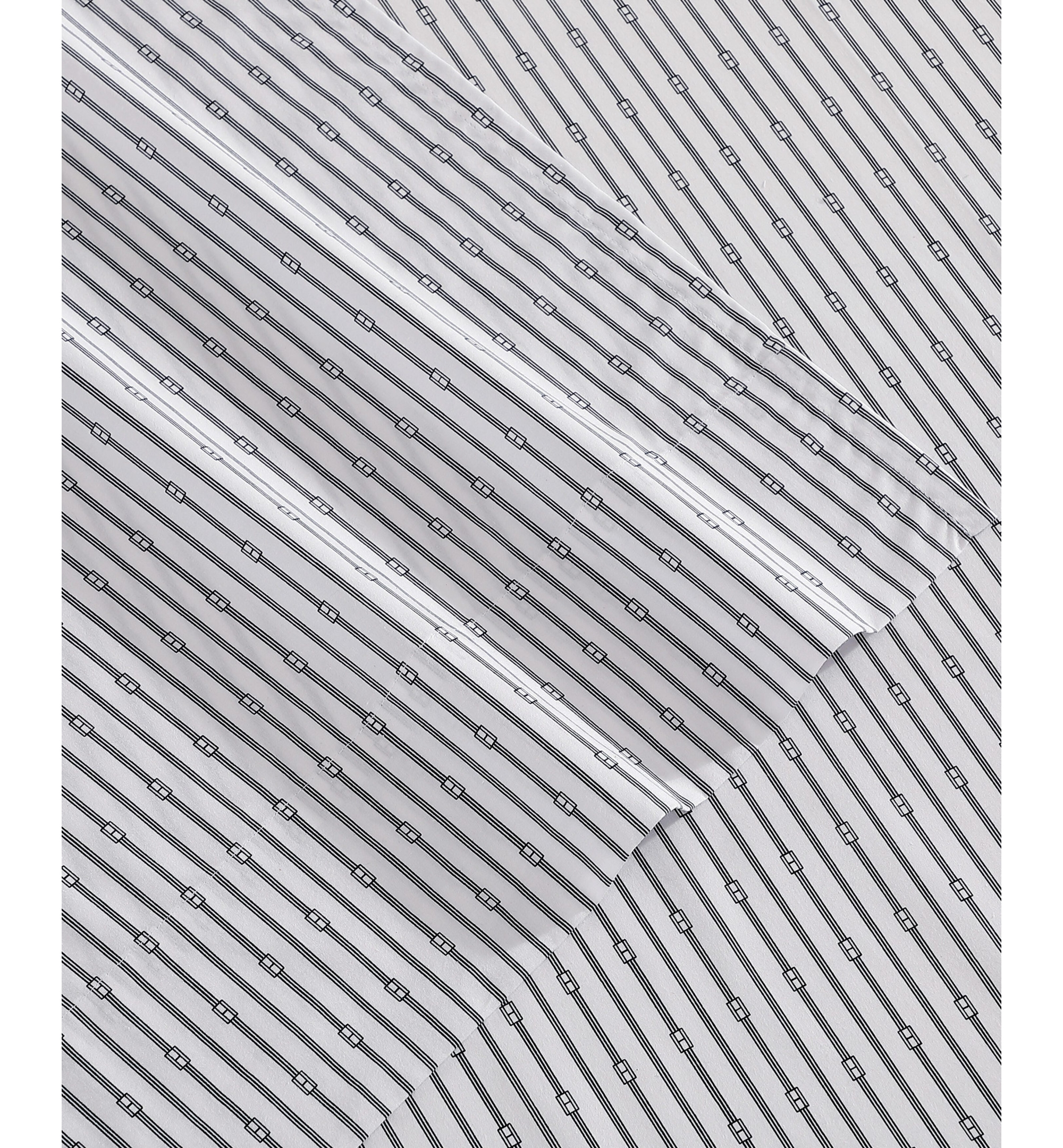 Tommy Hilfiger Printed 200-Thread Count Cotton Percale Sheet Set - Monogram Navy