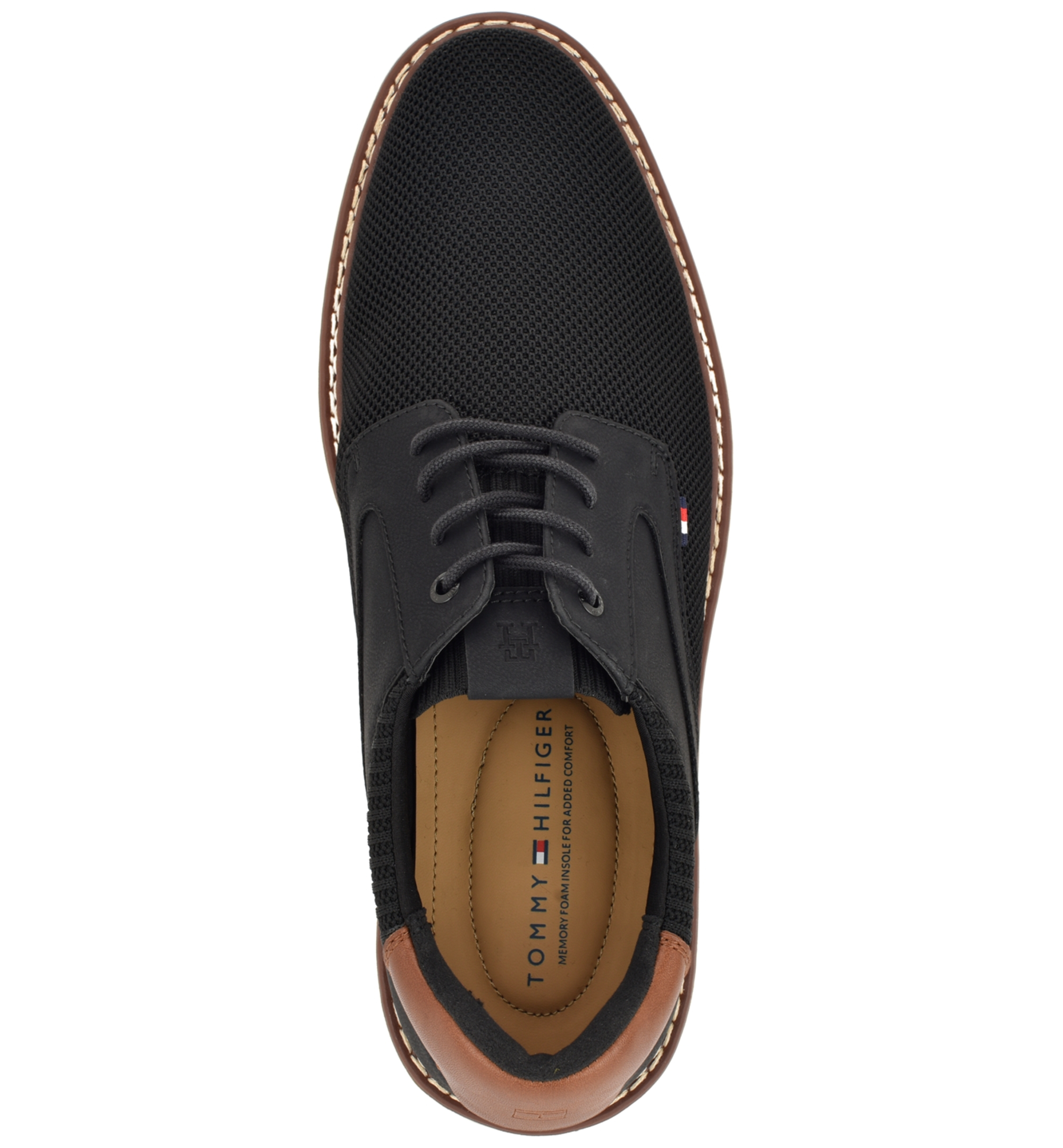 Tommy Hilfiger Men's Helky Dress Casual Lace-Up Oxford Shoes - Black