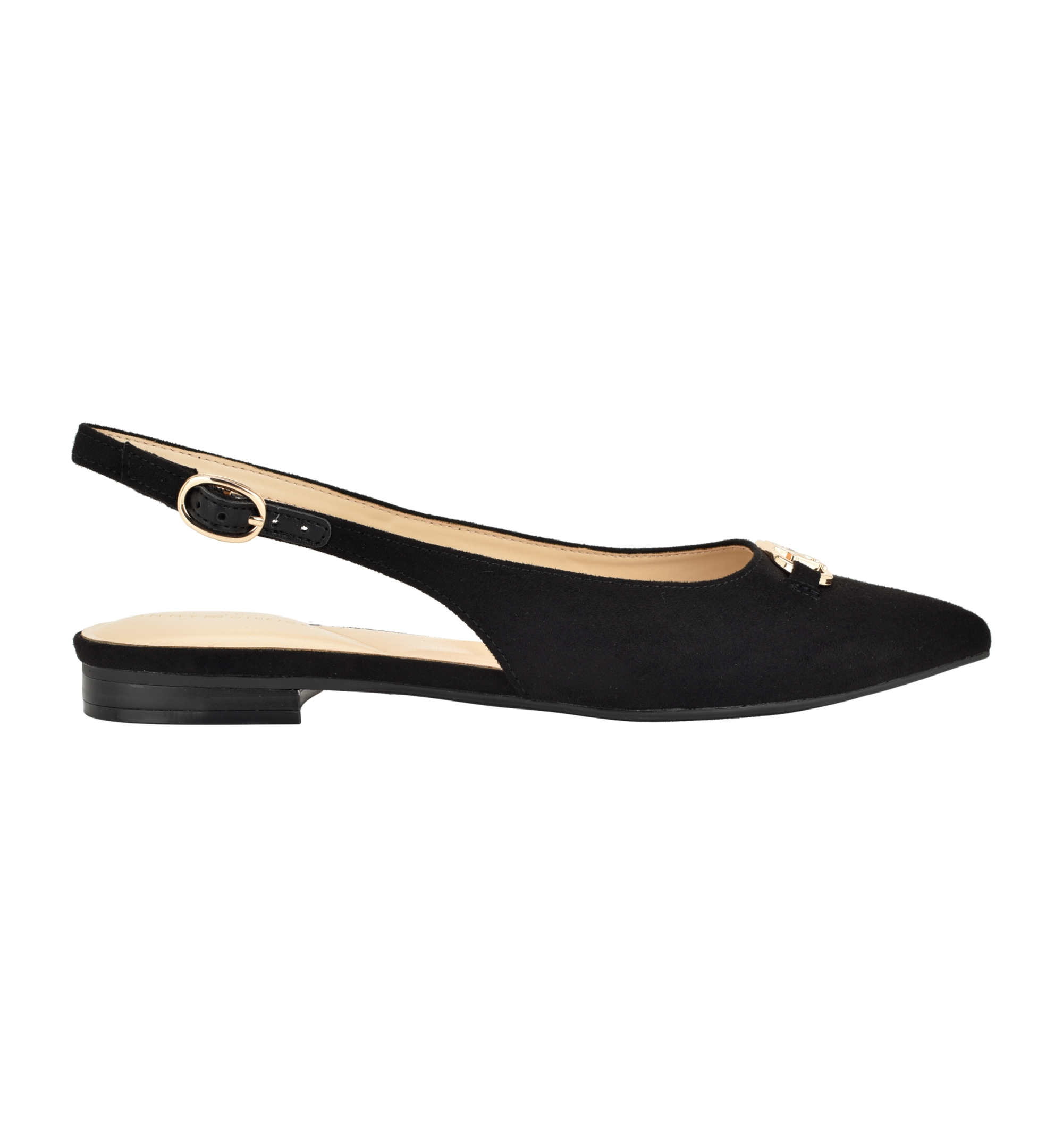 Tommy Hilfiger Women's Vesly Pointed Toe Slingback Dress Flats - Black