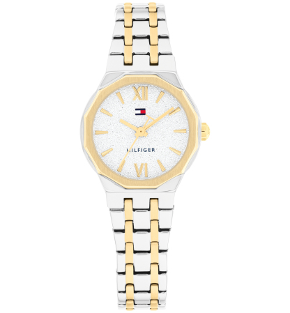 Tommy Hilfiger Women's Quartz Two Tone Stainless Steel Bracelet Watch, 25mm - Two Tone