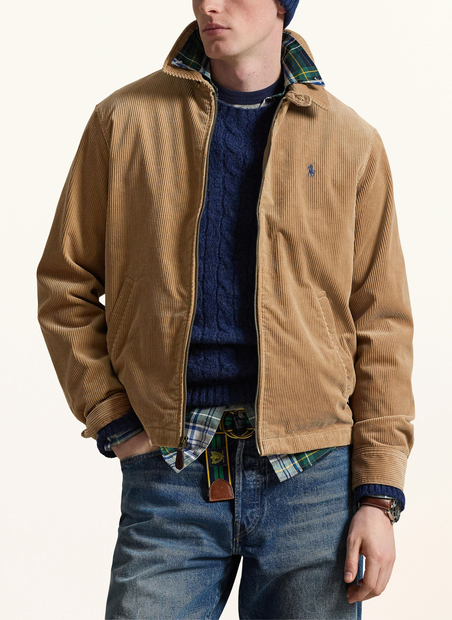 POLO RALPH LAUREN Cord-Overjacket – CAMEL