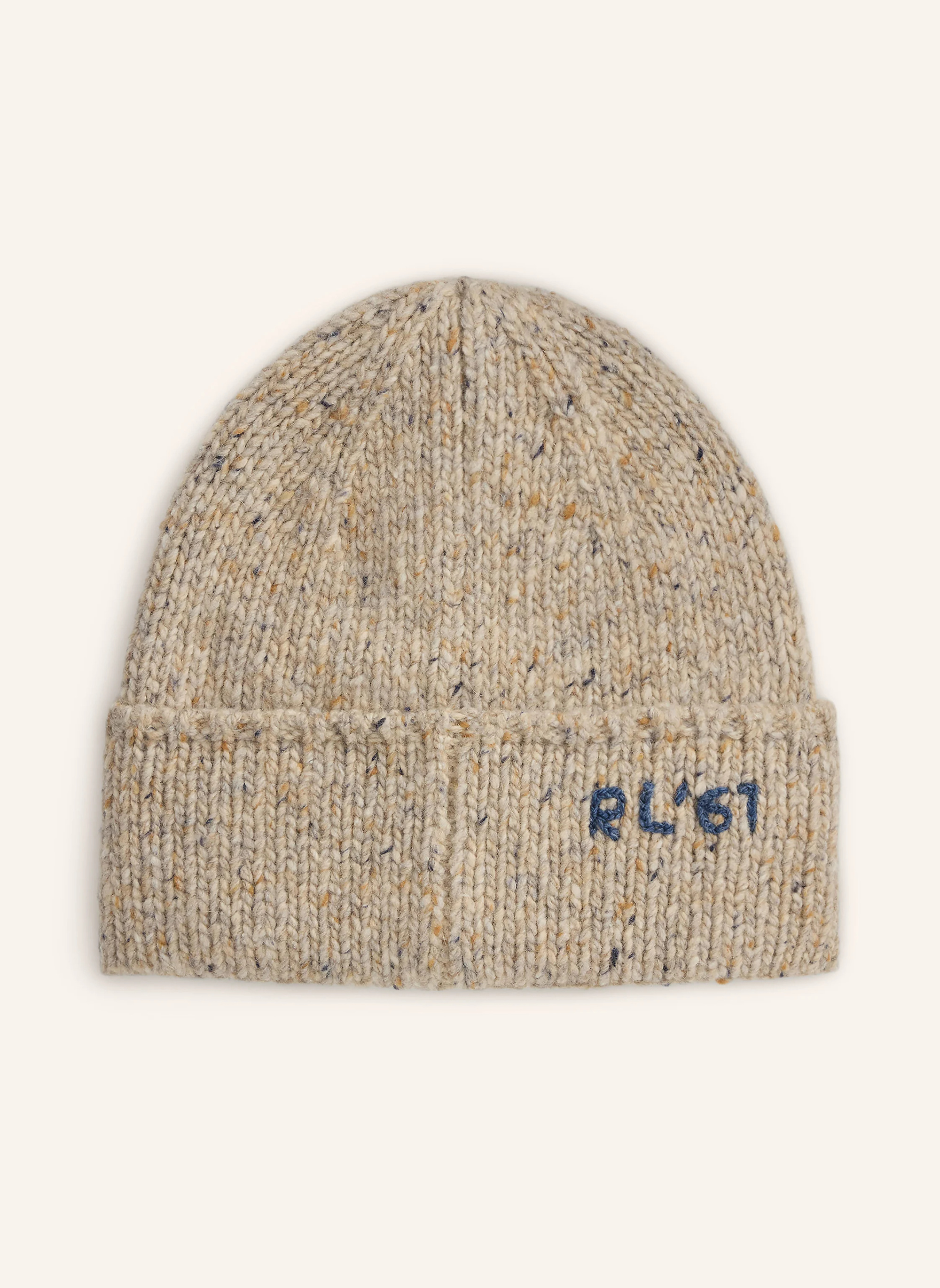 POLO RALPH LAUREN Mütze – BEIGE / BLAUGRAU