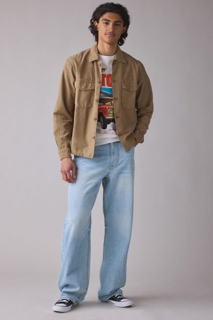 BDG Nitro Premium Selvedge Denim Baggy Fit Jeans - Ancient Light Wash