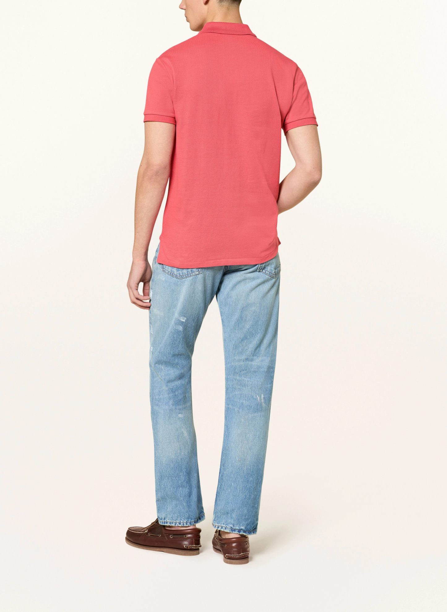 POLO RALPH LAUREN Piqué-Poloshirt Custom Slim Fit – HELLROT