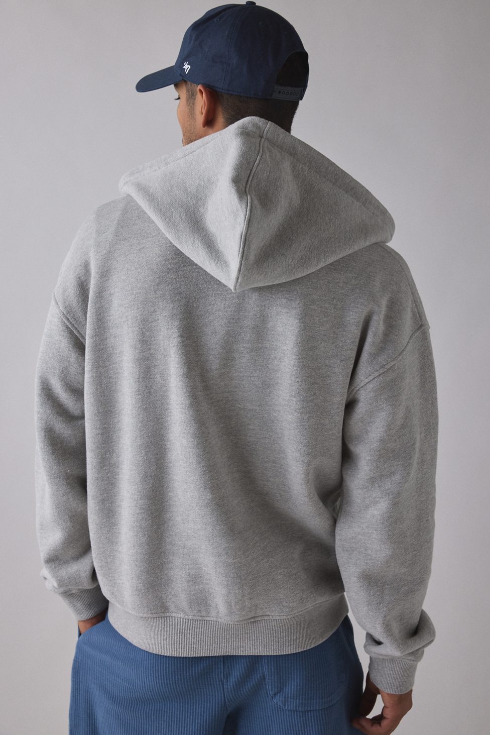 Standard Cloth Pregame Zip-Up Hoodie Sweatshirt - Grey