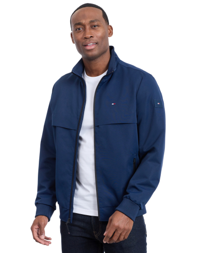 Tommy Hilfiger Men's Water Resistant Boating Regular-Fit Jacket - Navy