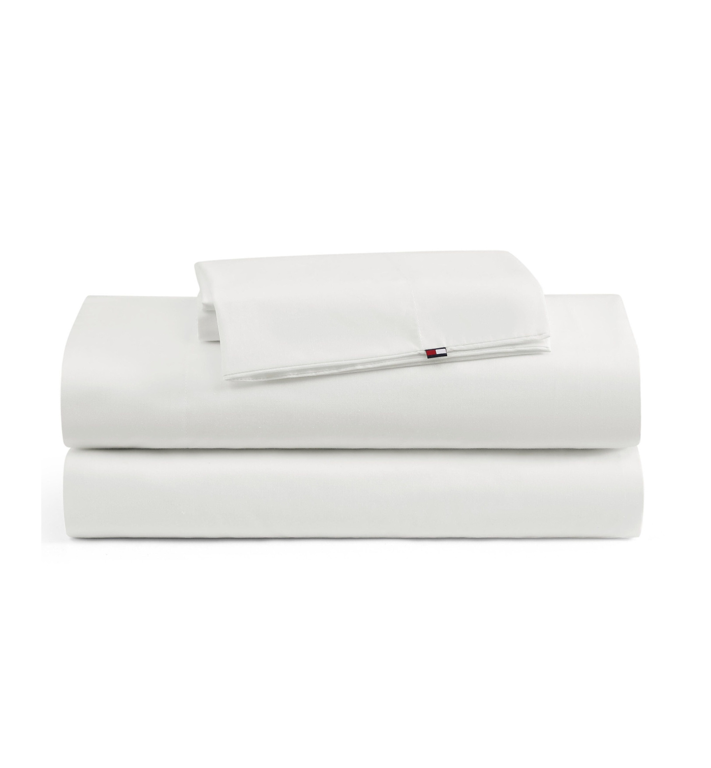 Tommy Hilfiger Performance Cooling Solid Sheet Set - White