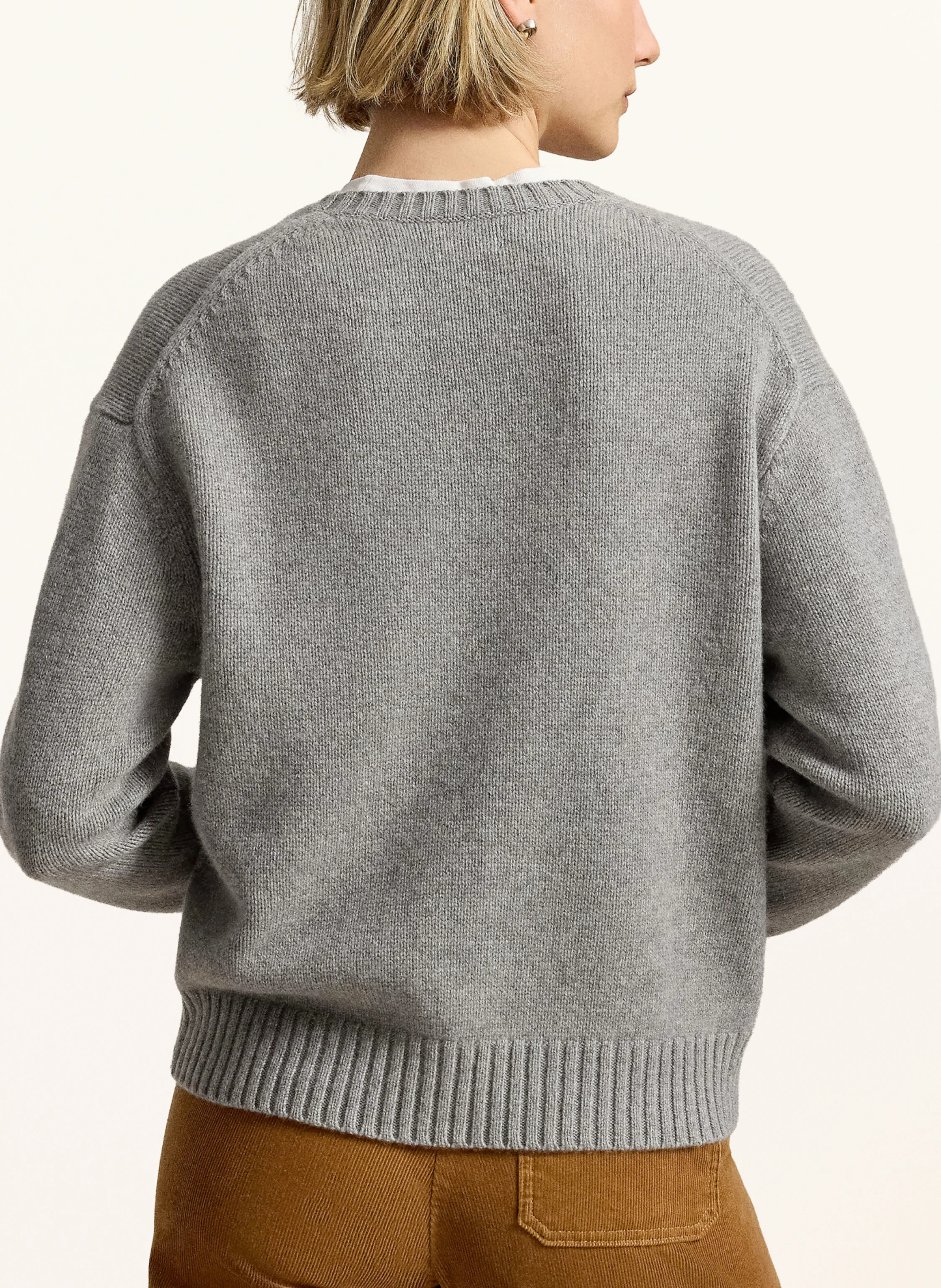POLO RALPH LAUREN Pullover – GRAU / HELLBRAUN / DUNKELBLAU