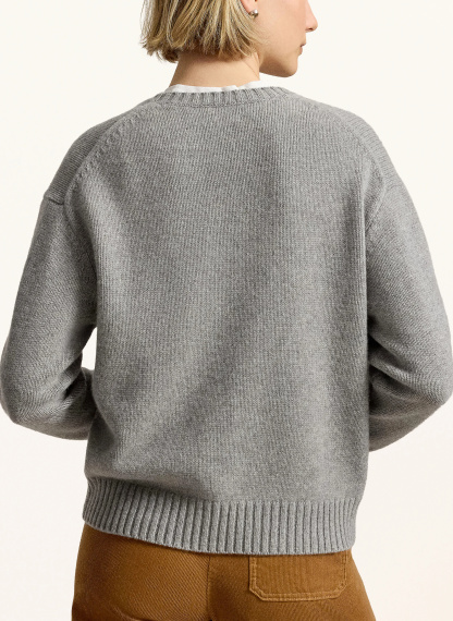POLO RALPH LAUREN Pullover – GRAU / HELLBRAUN / DUNKELBLAU