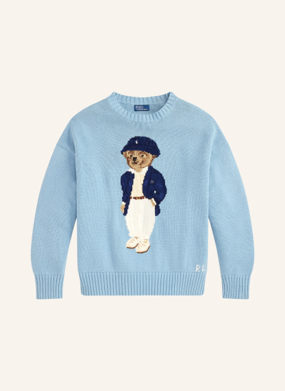 POLO RALPH LAUREN Pullover – HELLBLAU / BLAU / WEISS