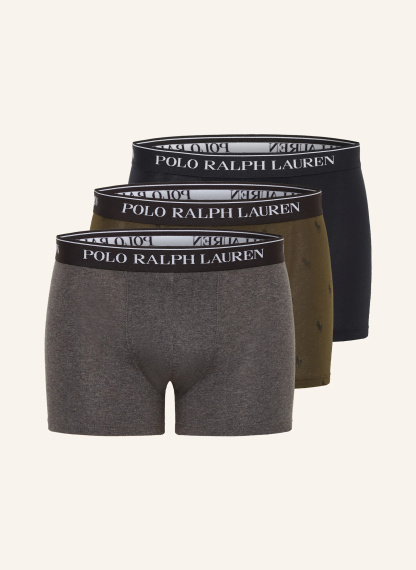 POLO RALPH LAUREN 3er-Pack Boxershorts – GRAU / KHAKI / SCHWARZ