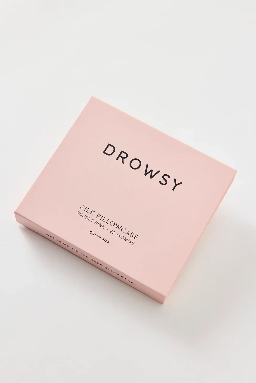 Drowsy Sleep Co. Queen Silk Pillowcase - Sunset Pink