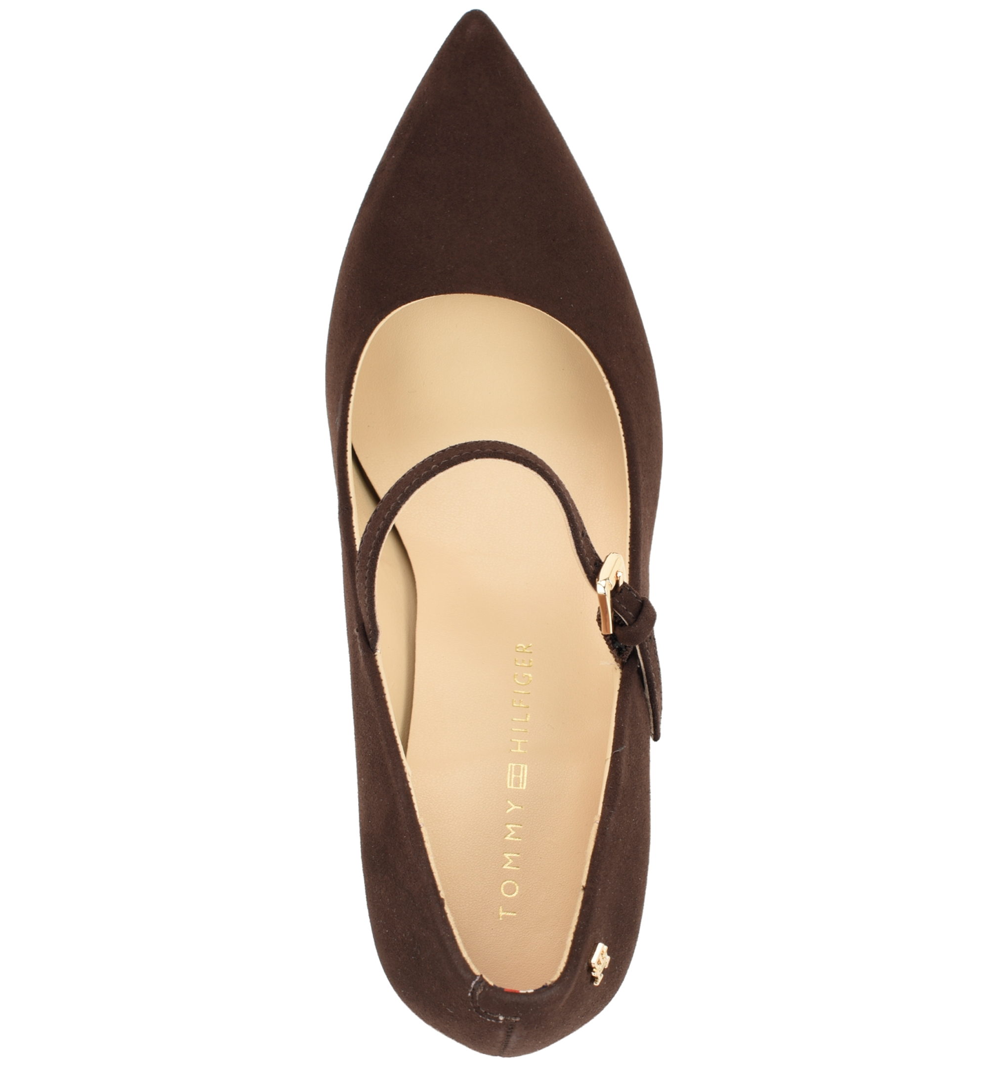 Tommy Hilfiger Women's Aveniz Mary Jane Block Heel Pump - Dark Brown