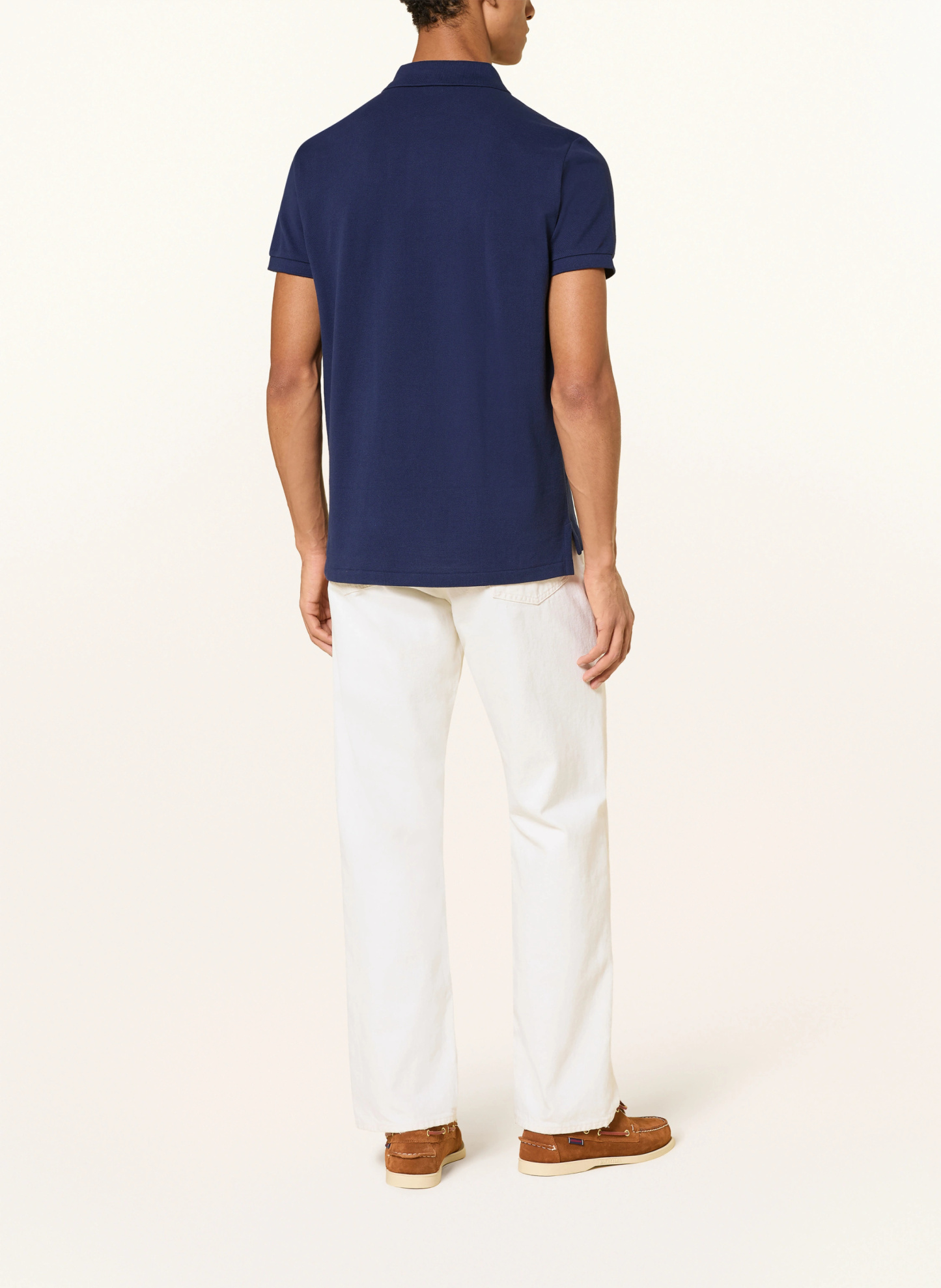 POLO RALPH LAUREN Piqué-Poloshirt Custom Slim Fit – DUNKELBLAU