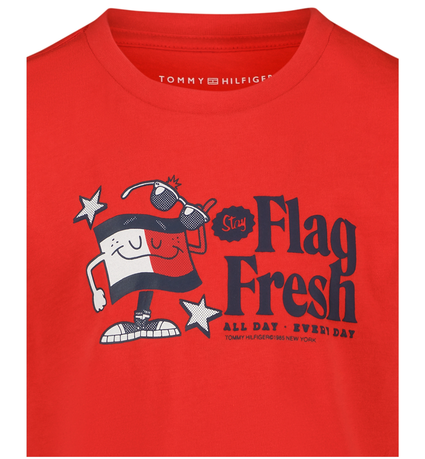 Tommy Hilfiger Boys' 2T-7 Flag Fresh Short-Sleeve T-Shirt - Flame Scarlet