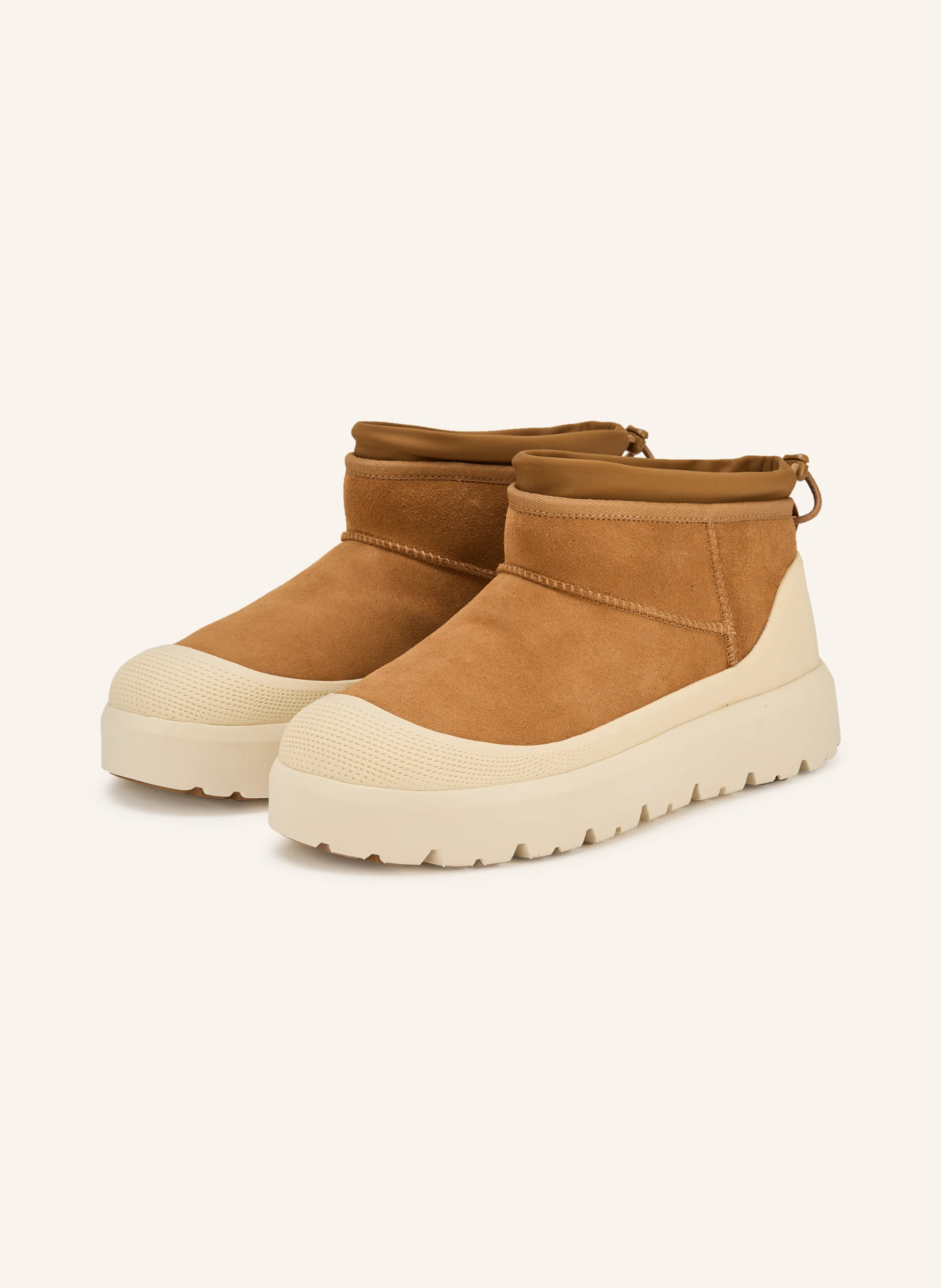 UGG Plateau-Boots CLASSIC ULTRA MINI WEATHER HYBRID – CAMEL / CREME