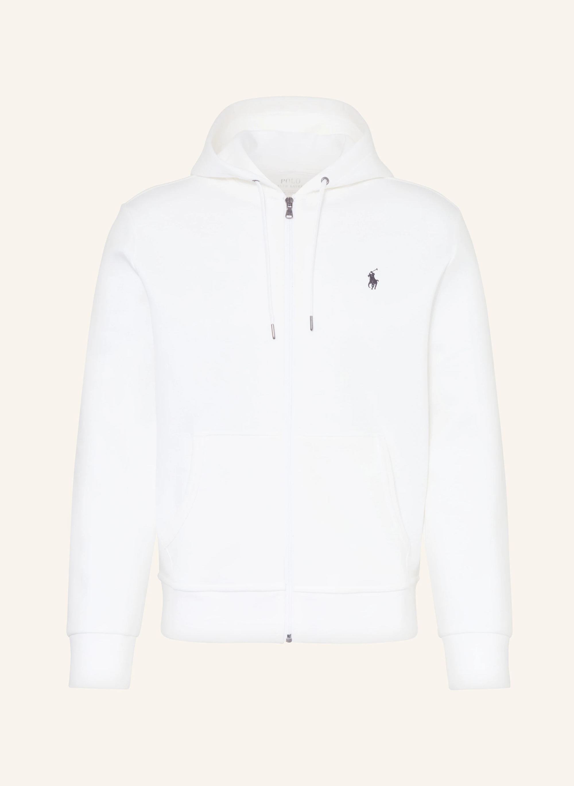 POLO RALPH LAUREN Sweatjacke – WEISS / SCHWARZ
